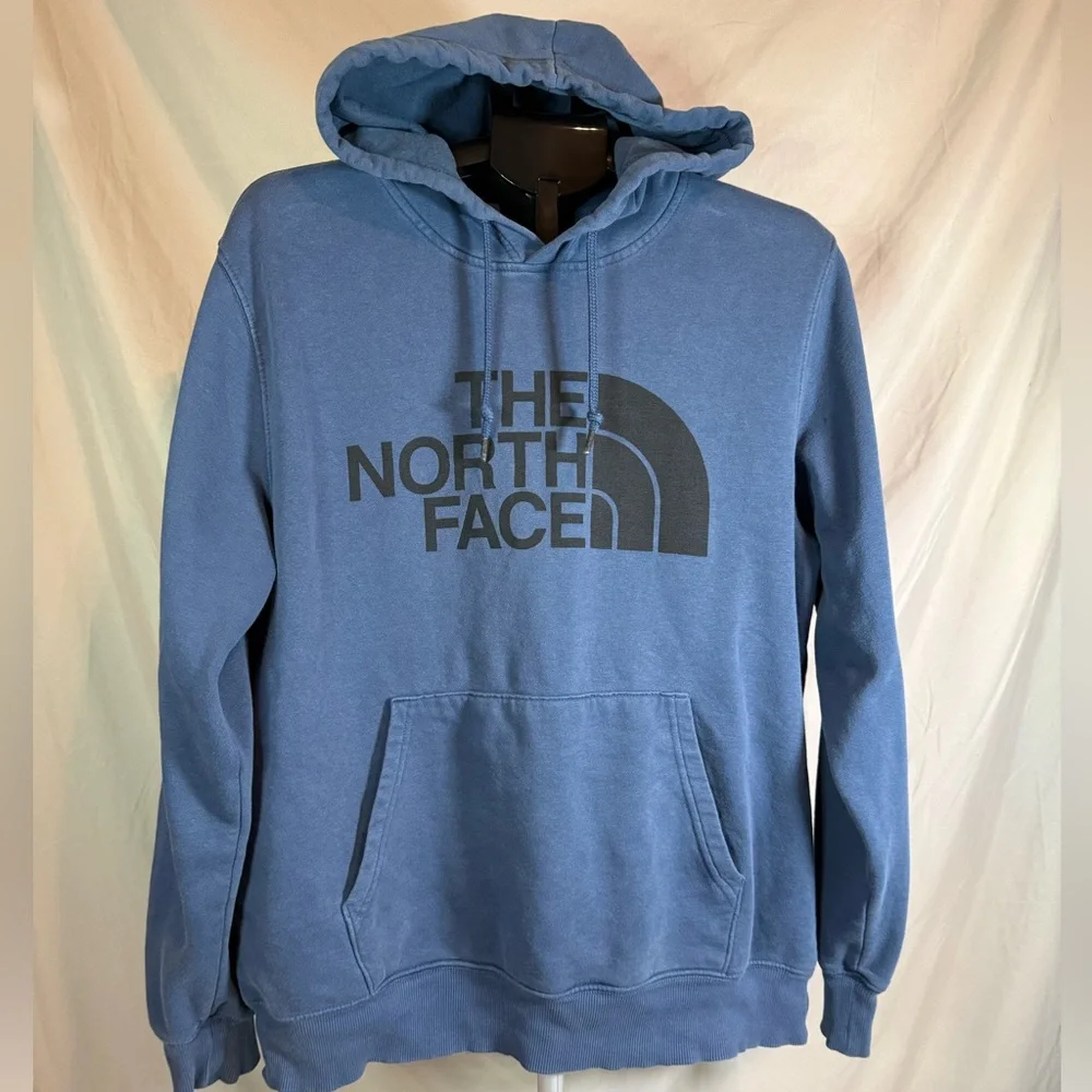 The North Face Half‎ Dome Pullover Hoodie Blue Classic Logo Sweatshirt ❄️